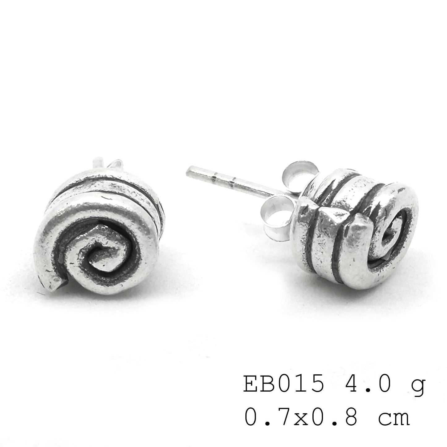 Pet-friendly style. Handmade silver earrings.
