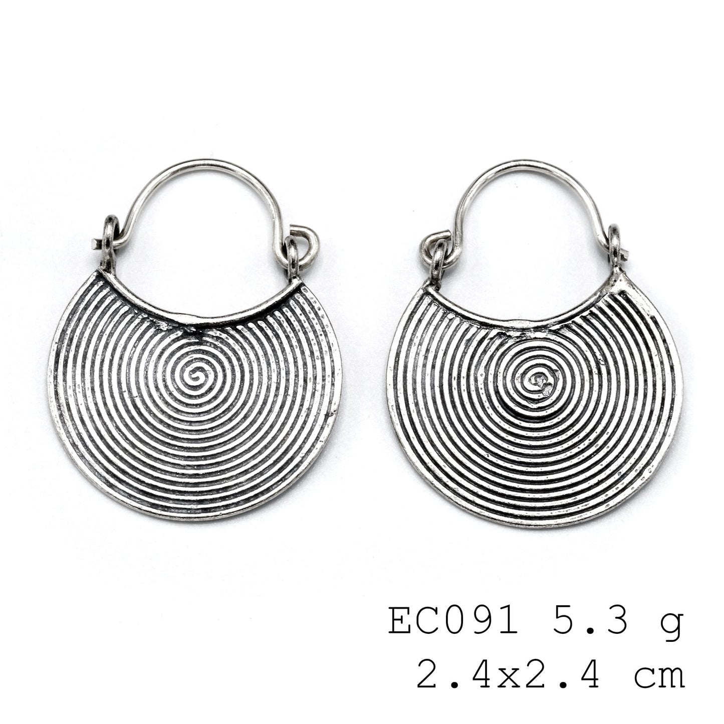 Crafted by hand, worn by you. Silver earrings.