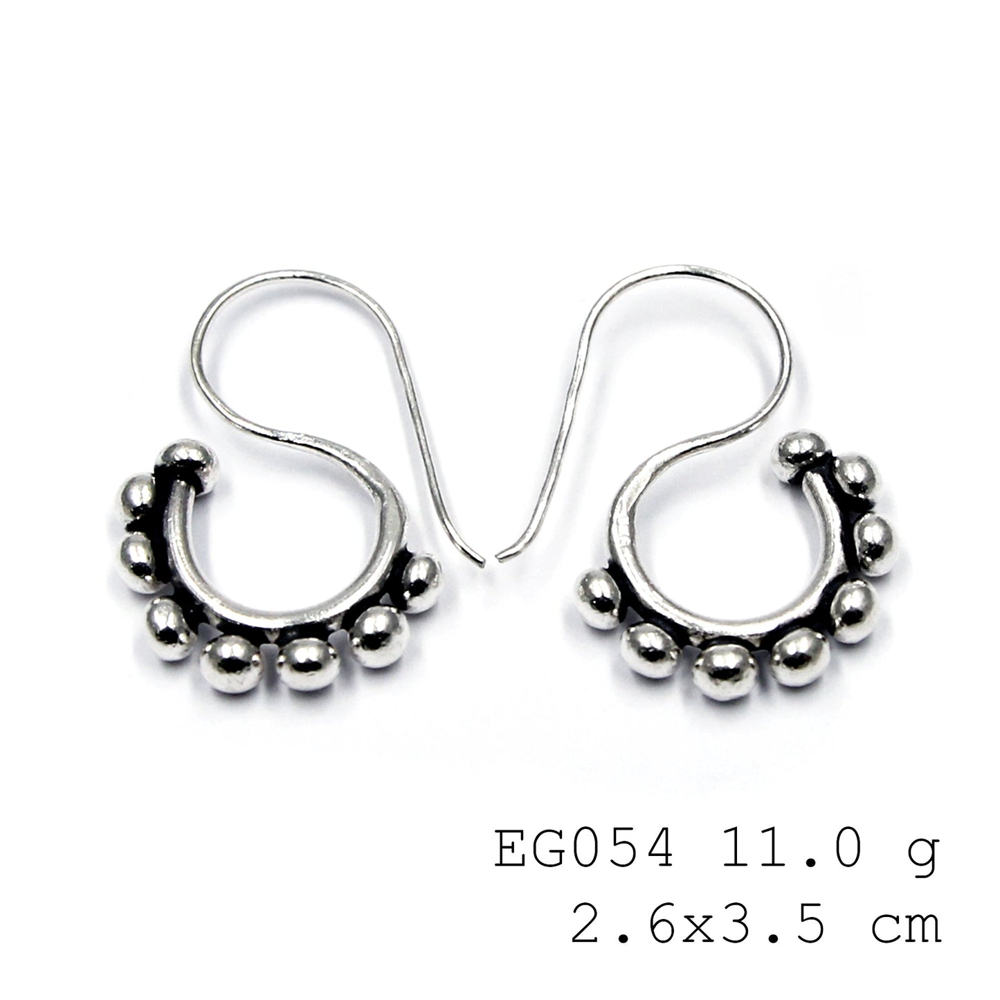 Sophistication starts with these silver earrings.