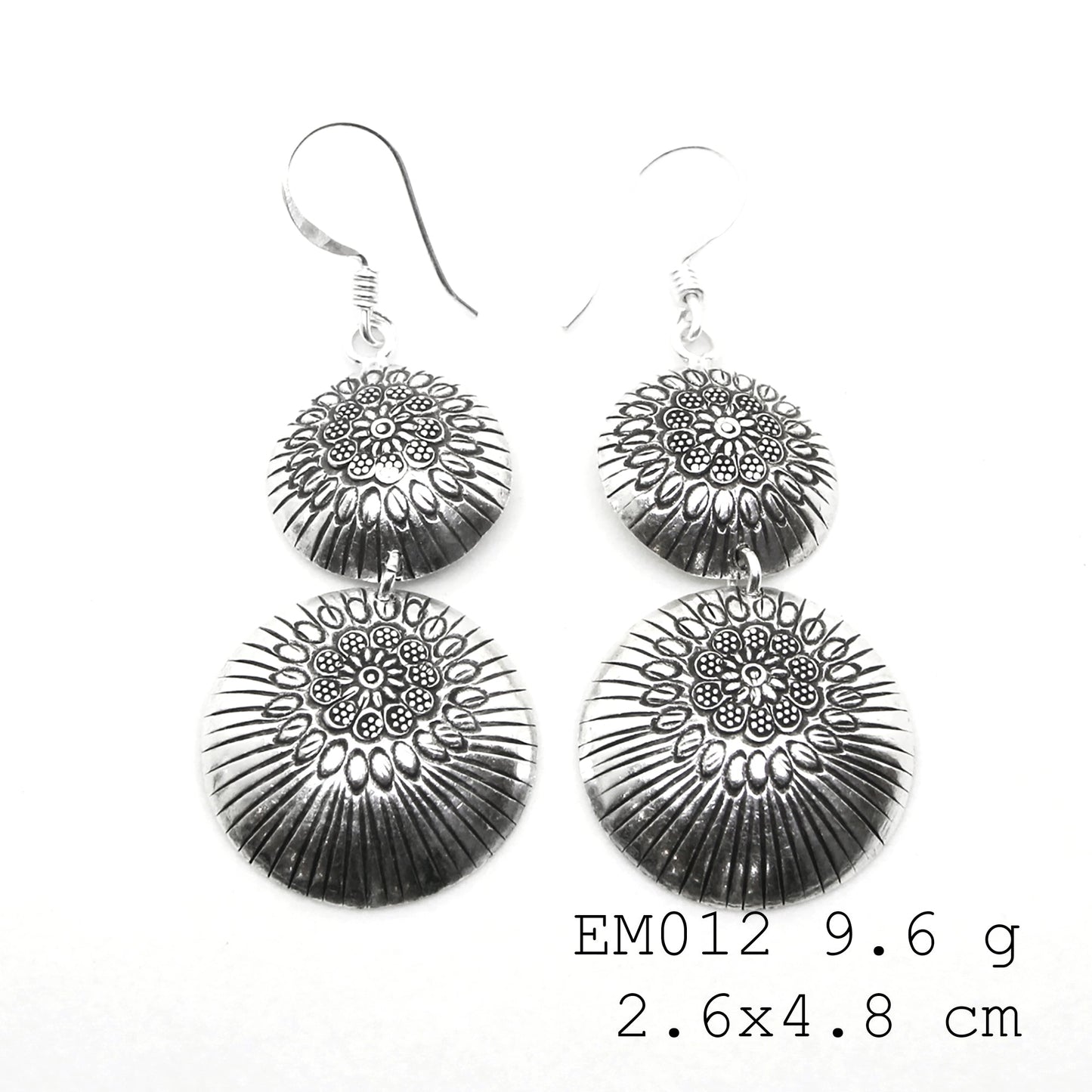 Level up your accessory game with these silver earrings.