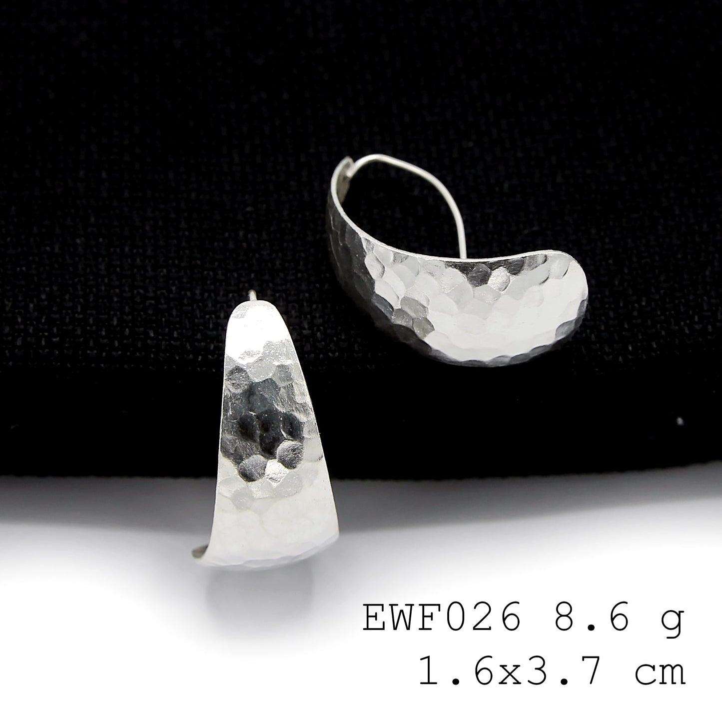 Don't wait! Secure your handmade white sheet silver earrings.