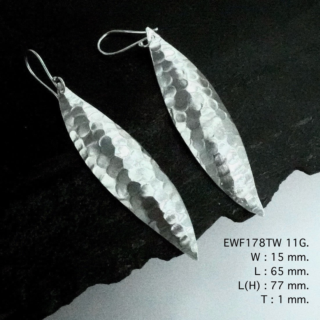 Click to see the shine on these handmade silver earrings.