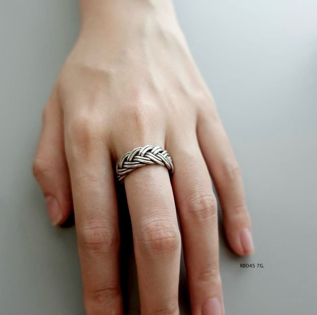 From the hills, with love. Silver Ring. handmade silver jewelry Thailand