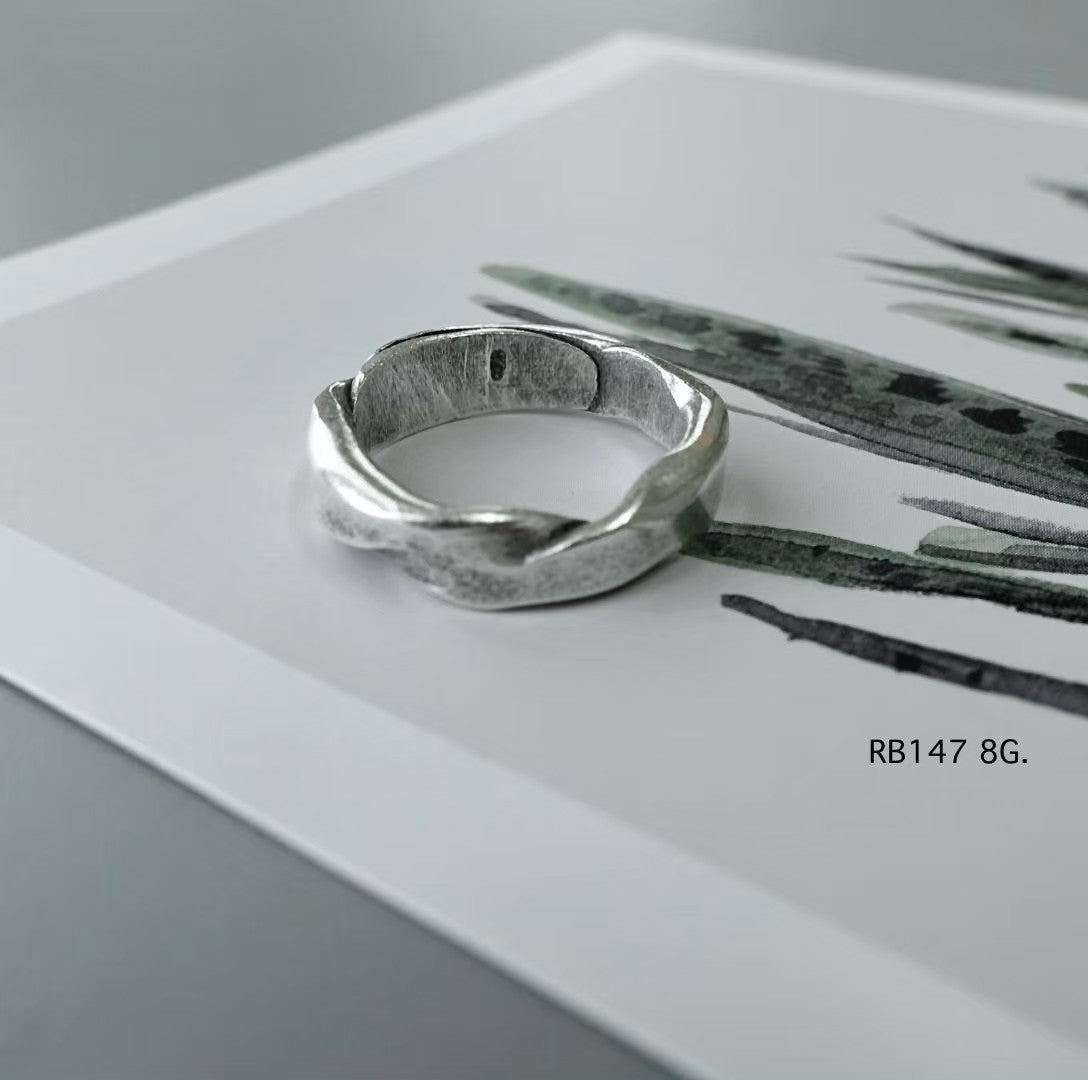 Timeless elegance, handcrafted in pure silver ring.