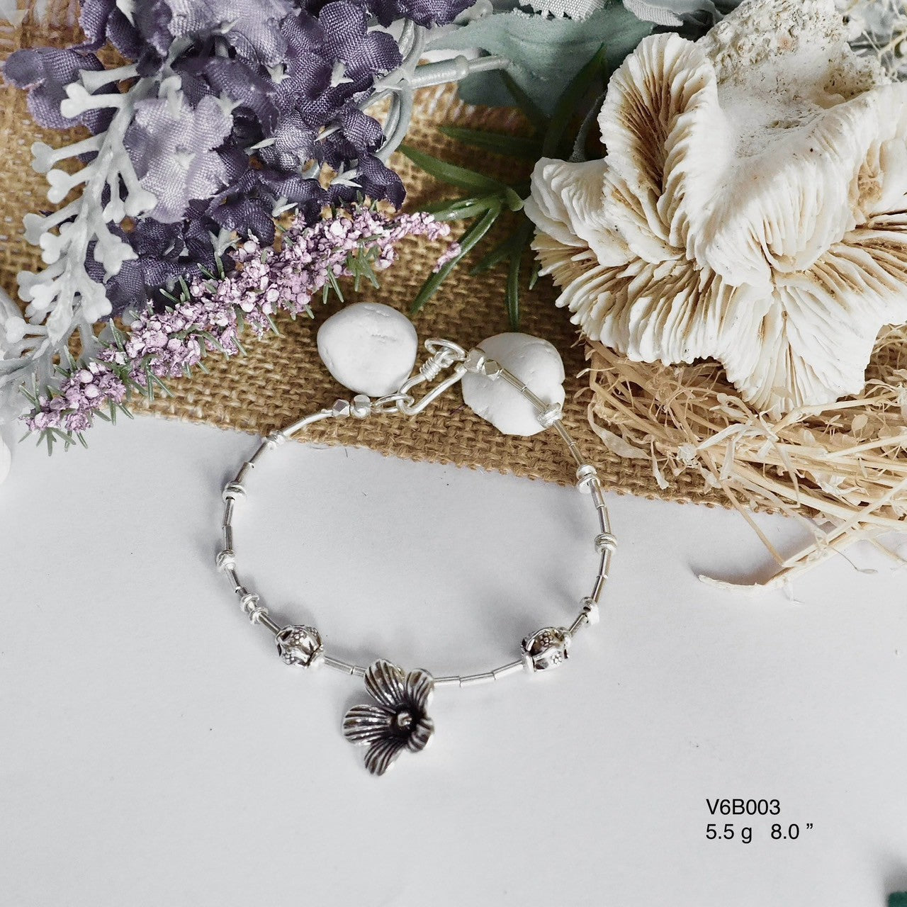 Elevate your everyday. Handcrafted bracelet from 98-99% pure silver. Handmade silver jewelry Thailand