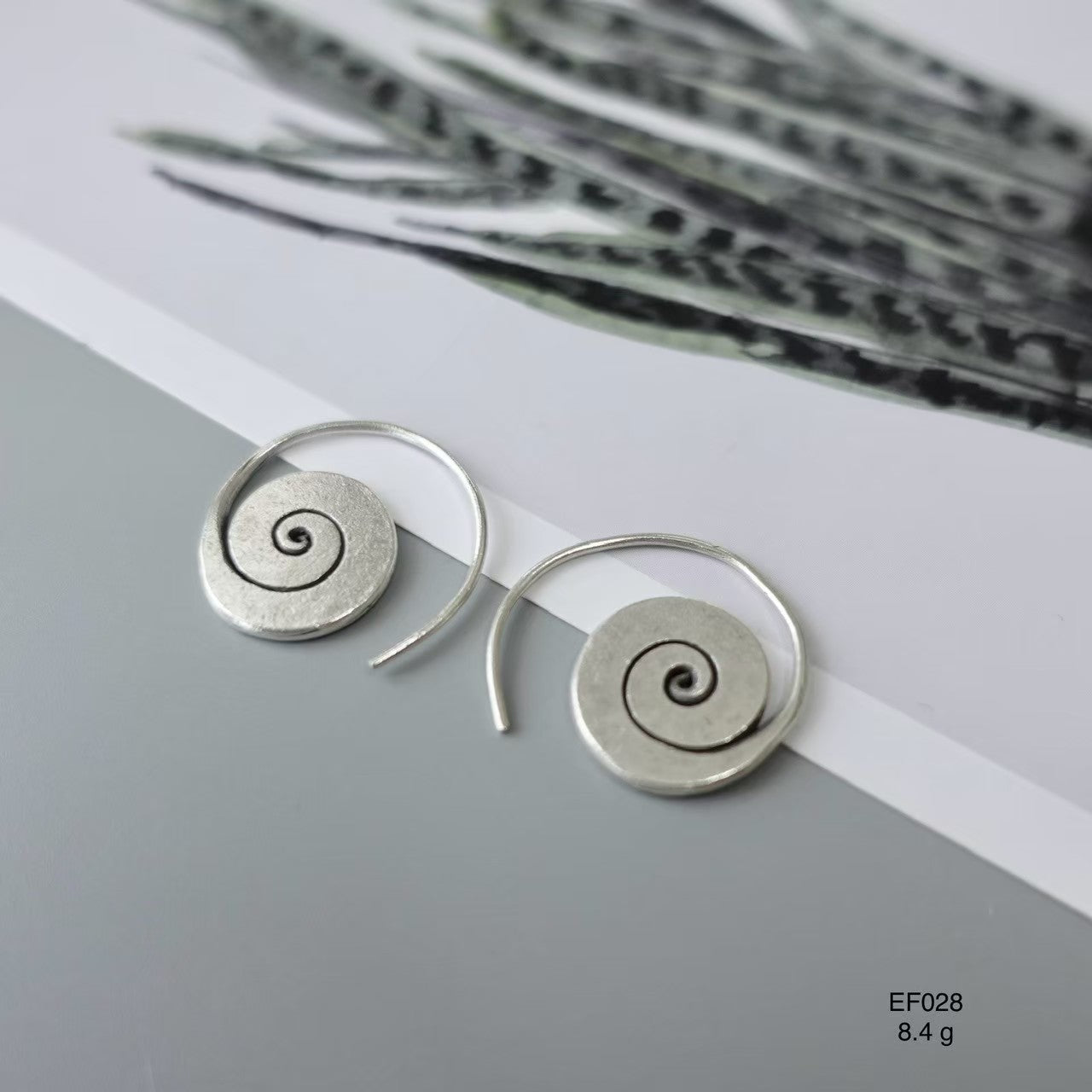 Pure silver perfection. Silver earrings.
