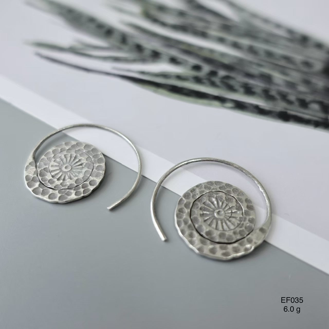 The real silver difference. Silver earrings.