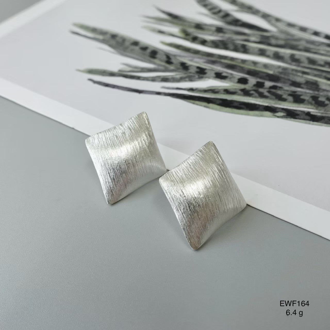 Silver earrings. Premium quality.