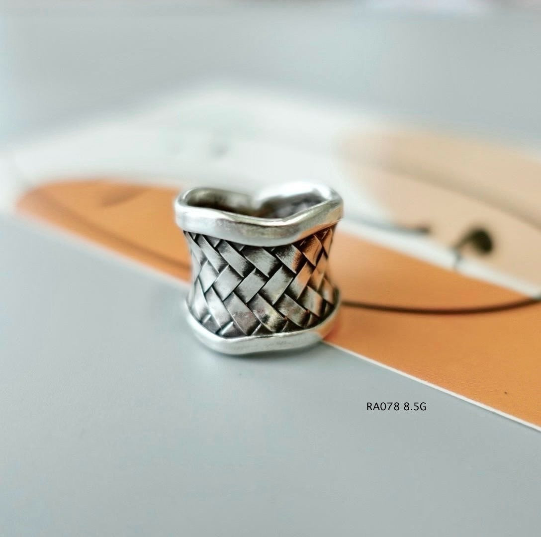 Pure silver ring, pure style.