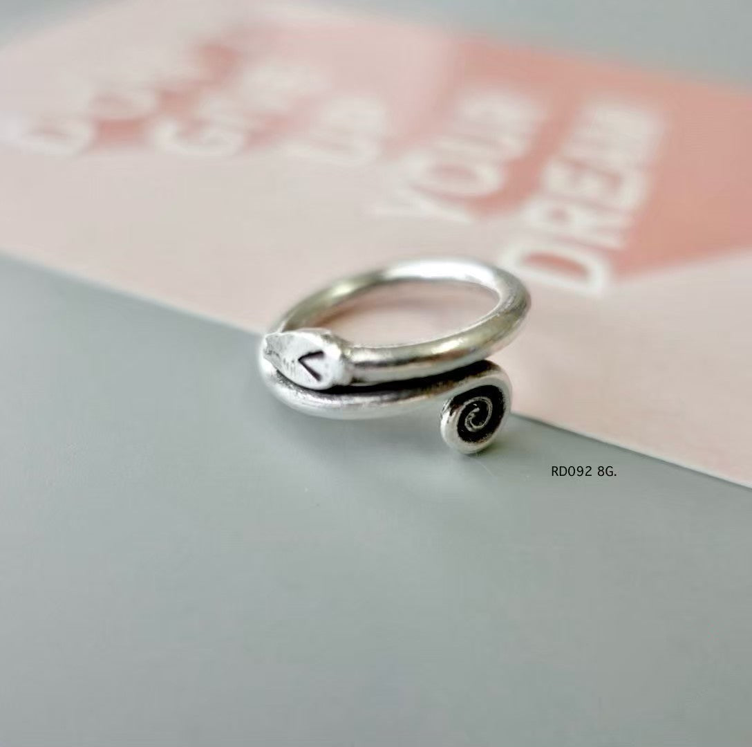 Silver ring. Traditional charm, modern edge.