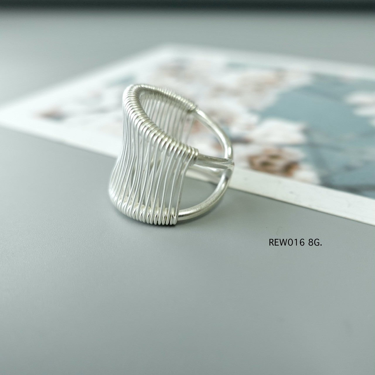 Silver ring. Timeless craft, tribal flair.