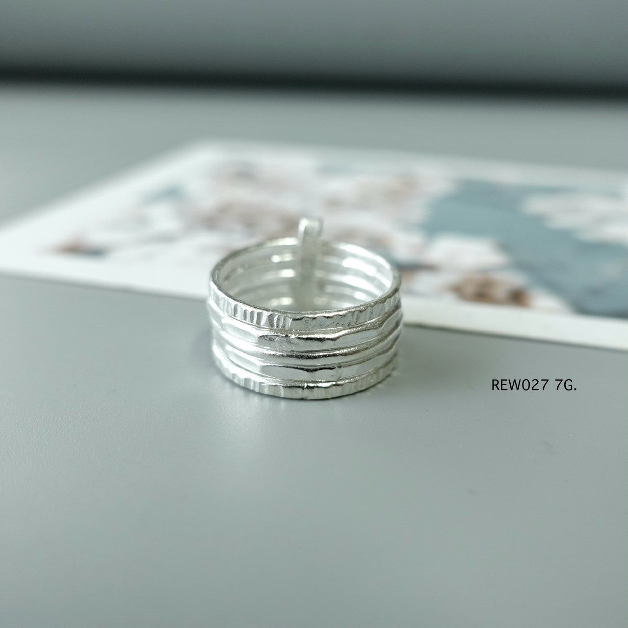 Silver ring. Rugged silver. Refined soul.