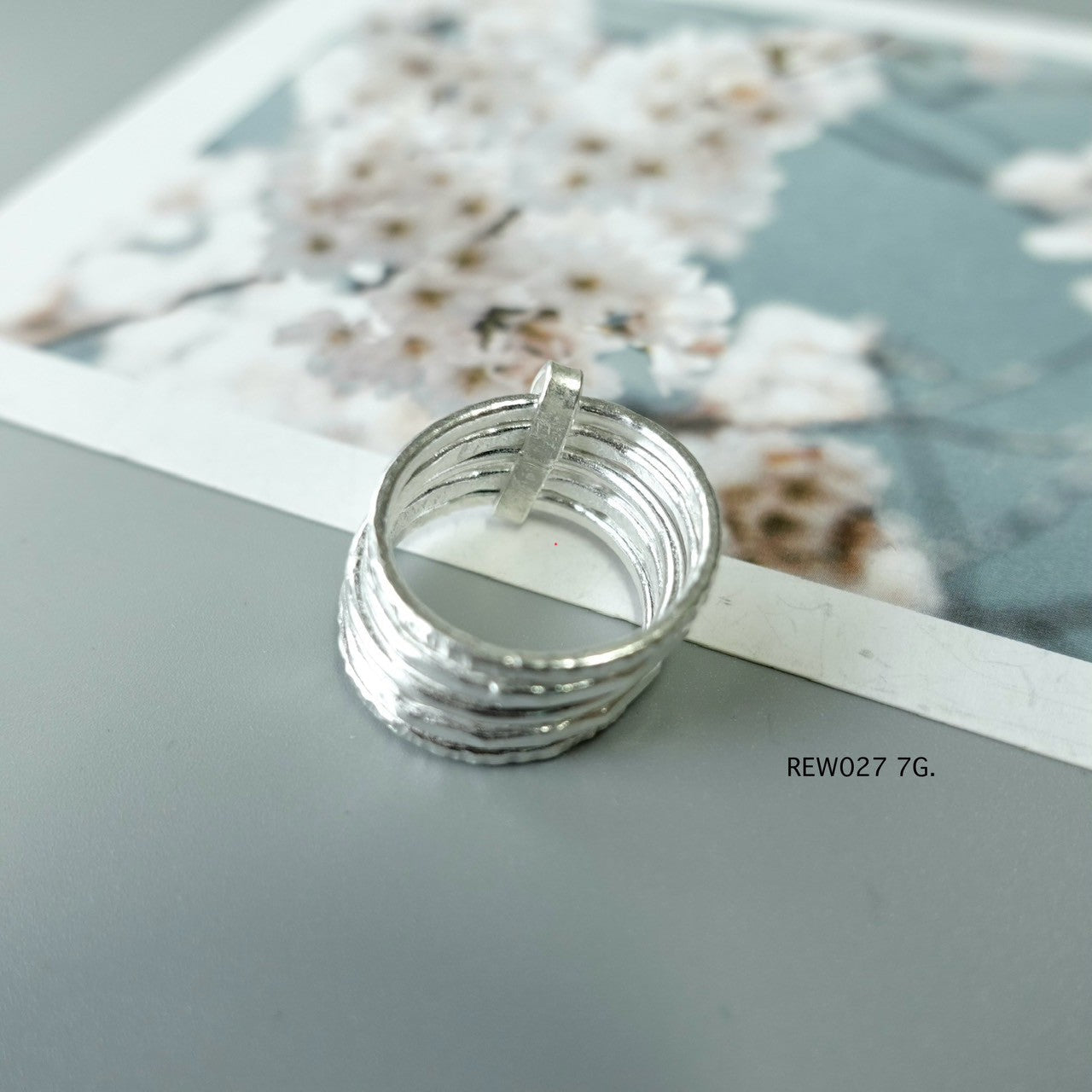 Silver ring. Rugged silver. Refined soul.