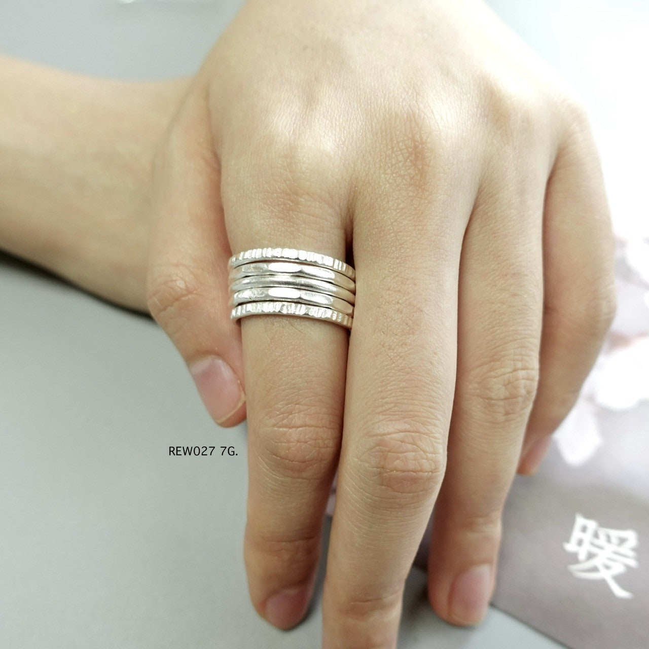 Silver ring. Rugged silver. Refined soul.