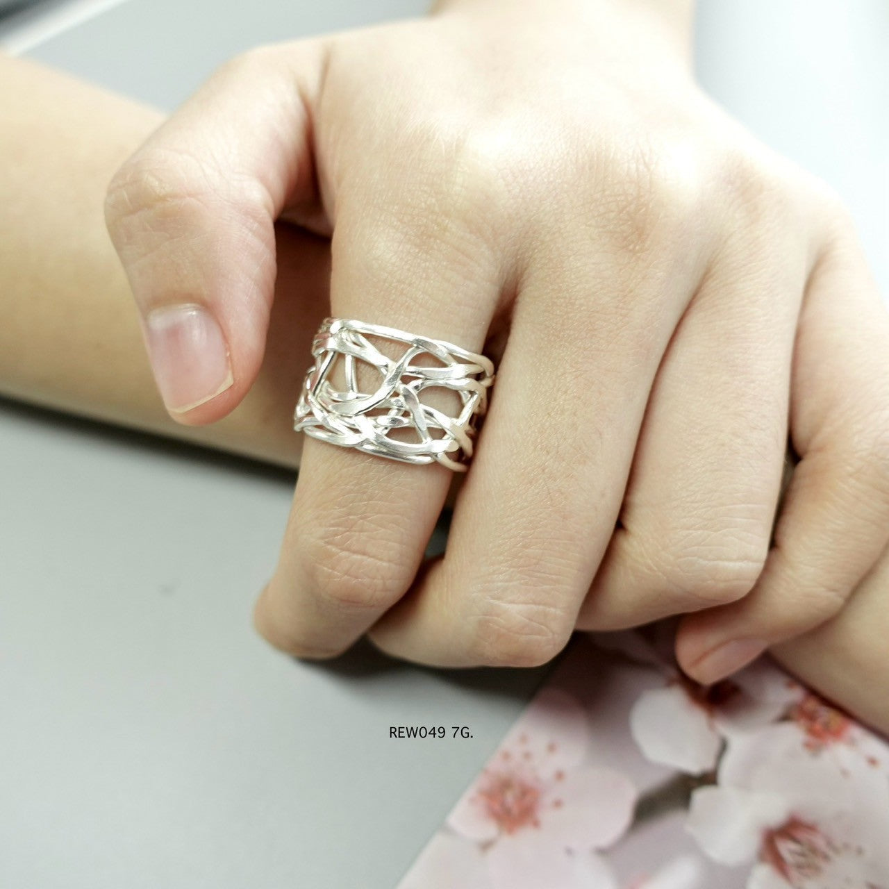 Silver ring.Silverwork from the highlands.