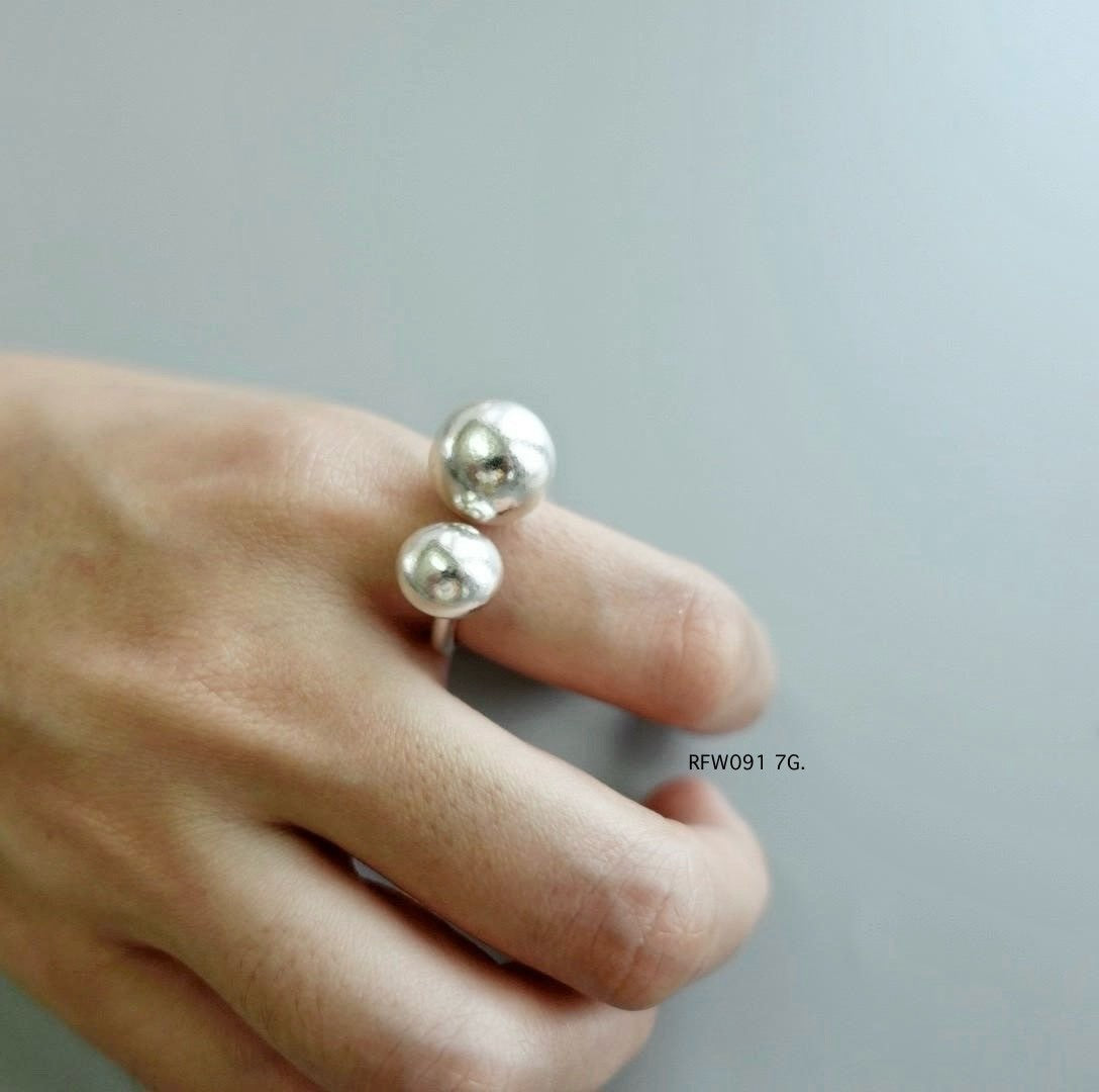 Silver ring. Tribal textures, modern spirit.