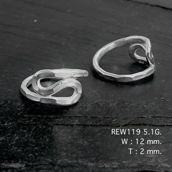 Wearable art in silver. Silver ring.