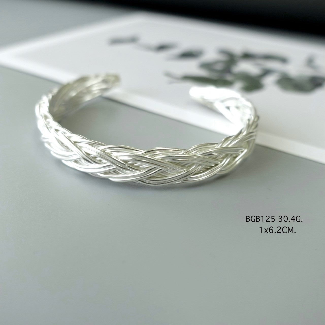 Silver bangle. Bold beauty, handmade in silver.