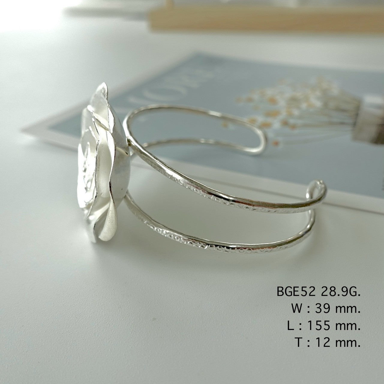 Shine softly with a handmade bangle.