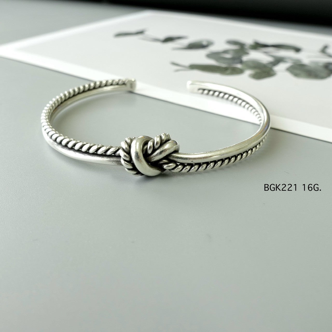 Hill tribe silver bangle. Stories etched in silver.