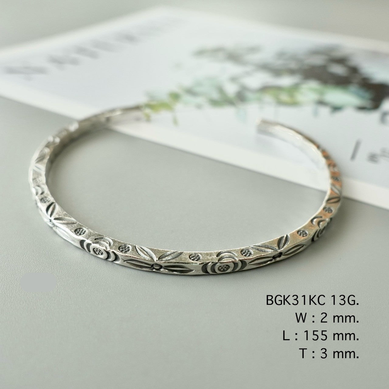 From silver to bangle — made by hand.