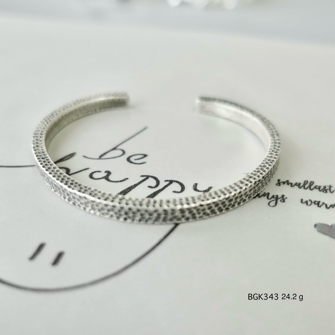 Hill tribe silver bangle. Tribal vibes, everyday magic.