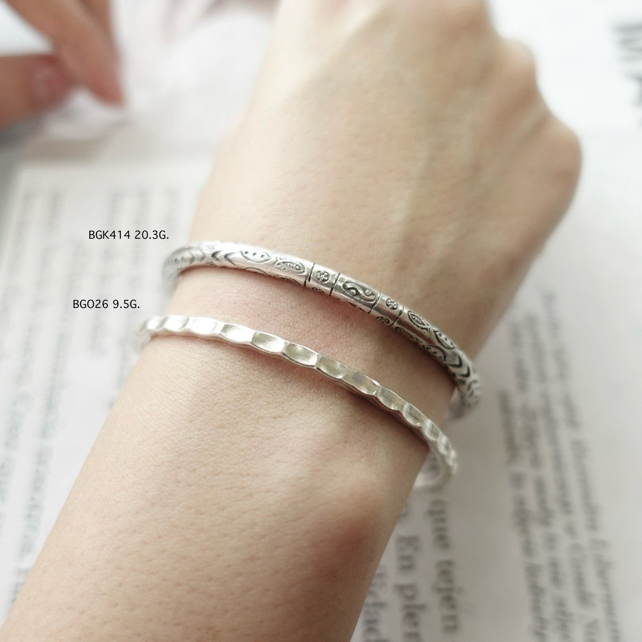 Silver bangle. Where art becomes adornment.