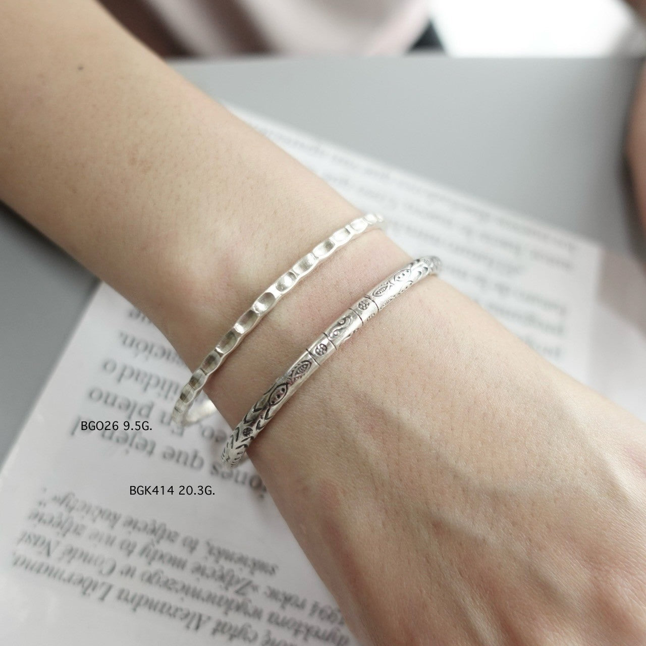 Hill tribe silver bangle. Spirit of the hills, on your wrist.