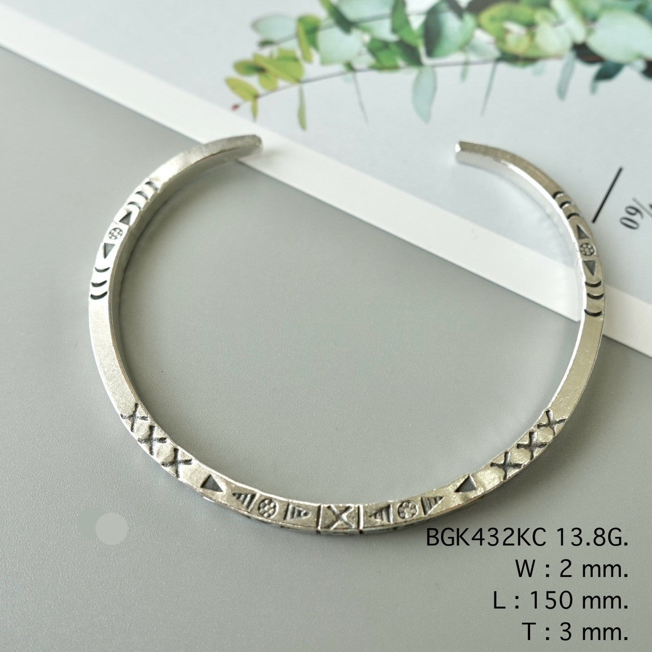 Pure silver, pure you — in a bangle.