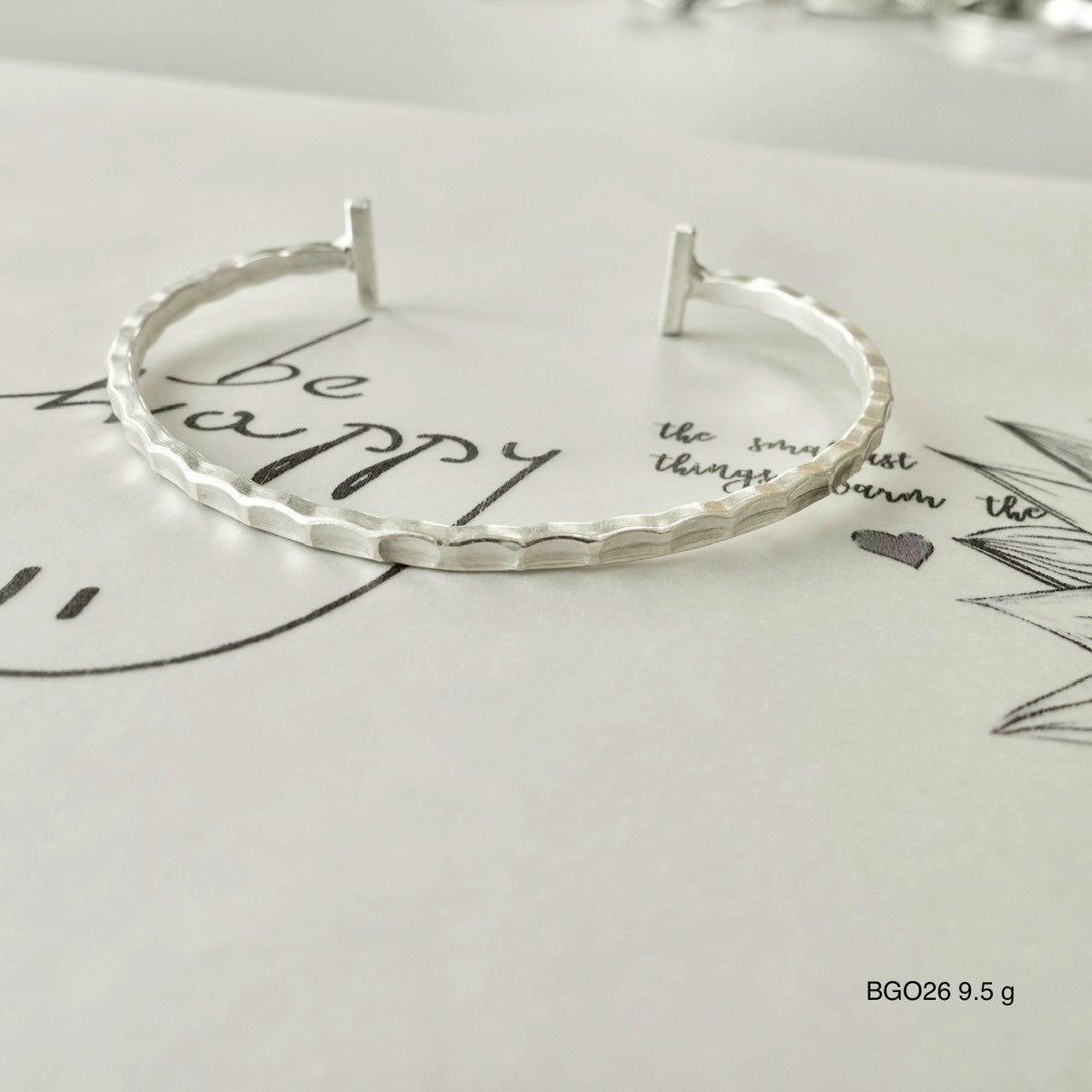 Silver bangle. Where art becomes adornment.