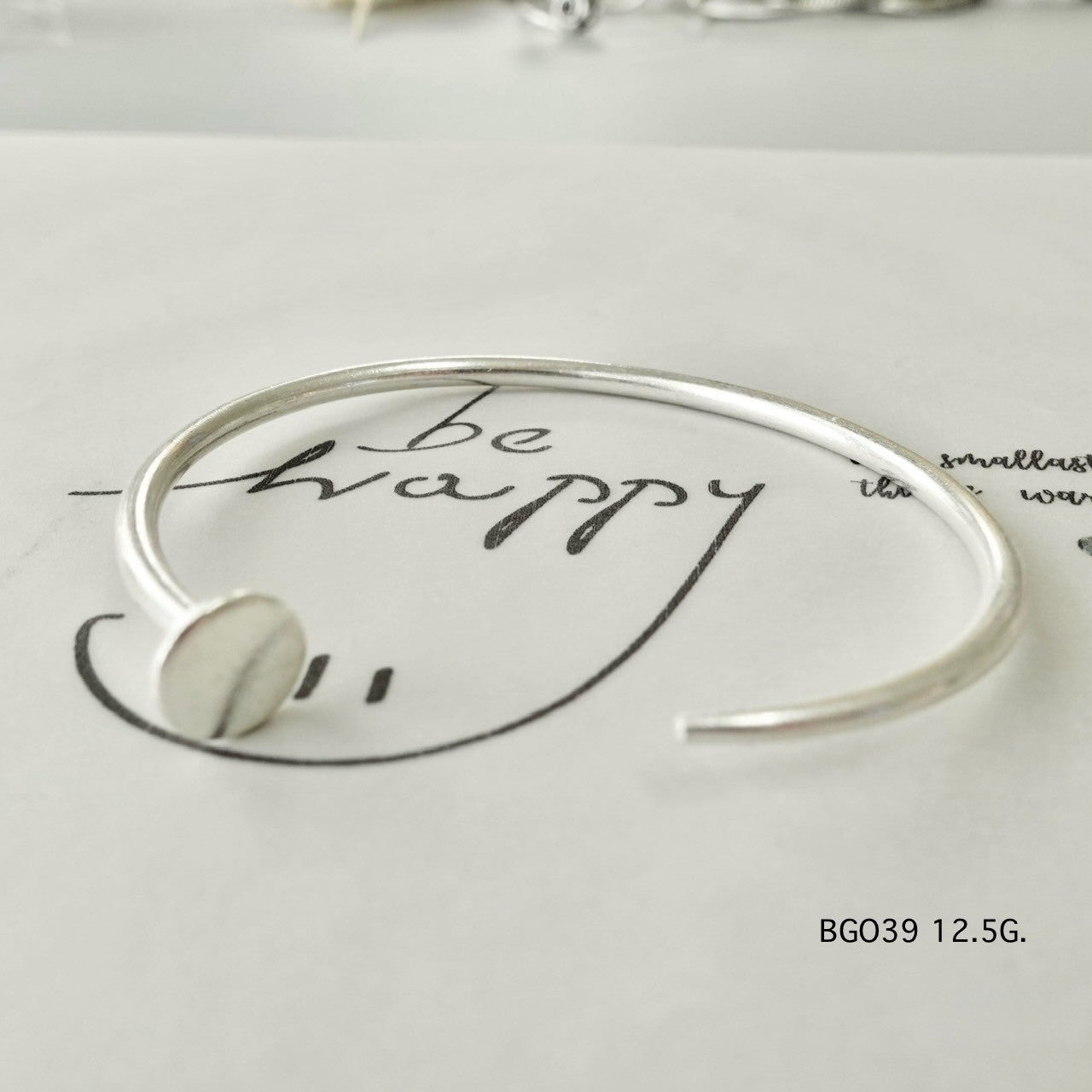 Handmade silver bangle. Understated. Unforgettable.