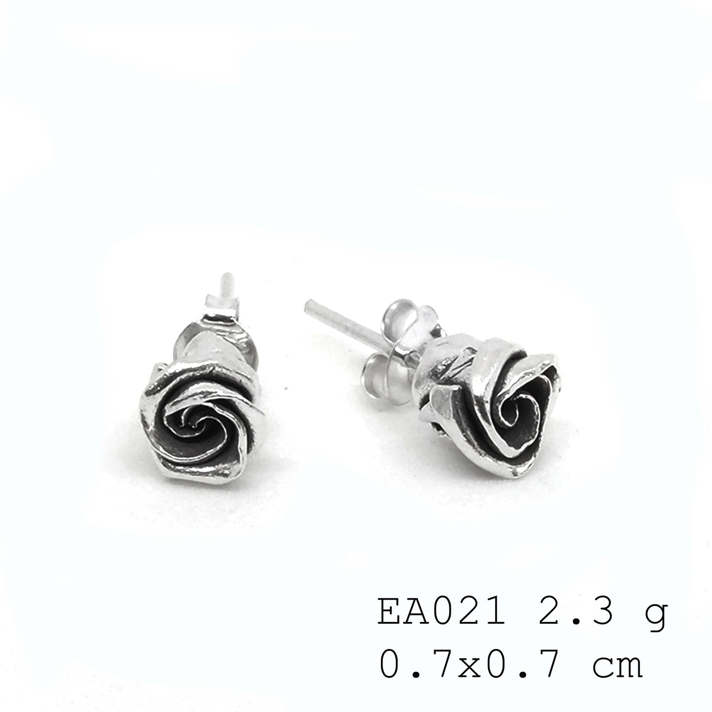 Catch the light. Shiny silver earrings.