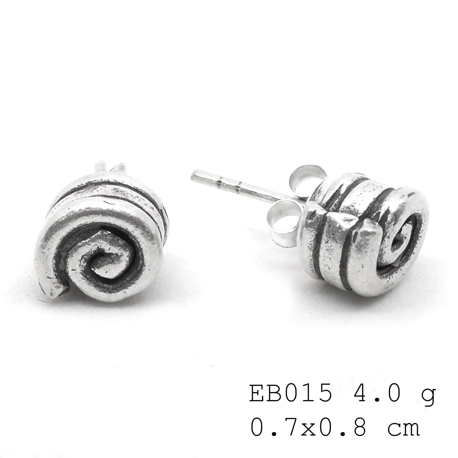 Pet-friendly style. Handmade silver earrings.