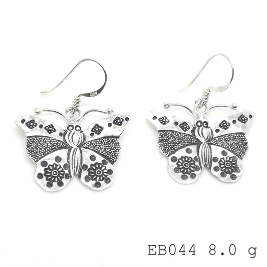 Your spirit animal in fine silver. Handmade earrings.