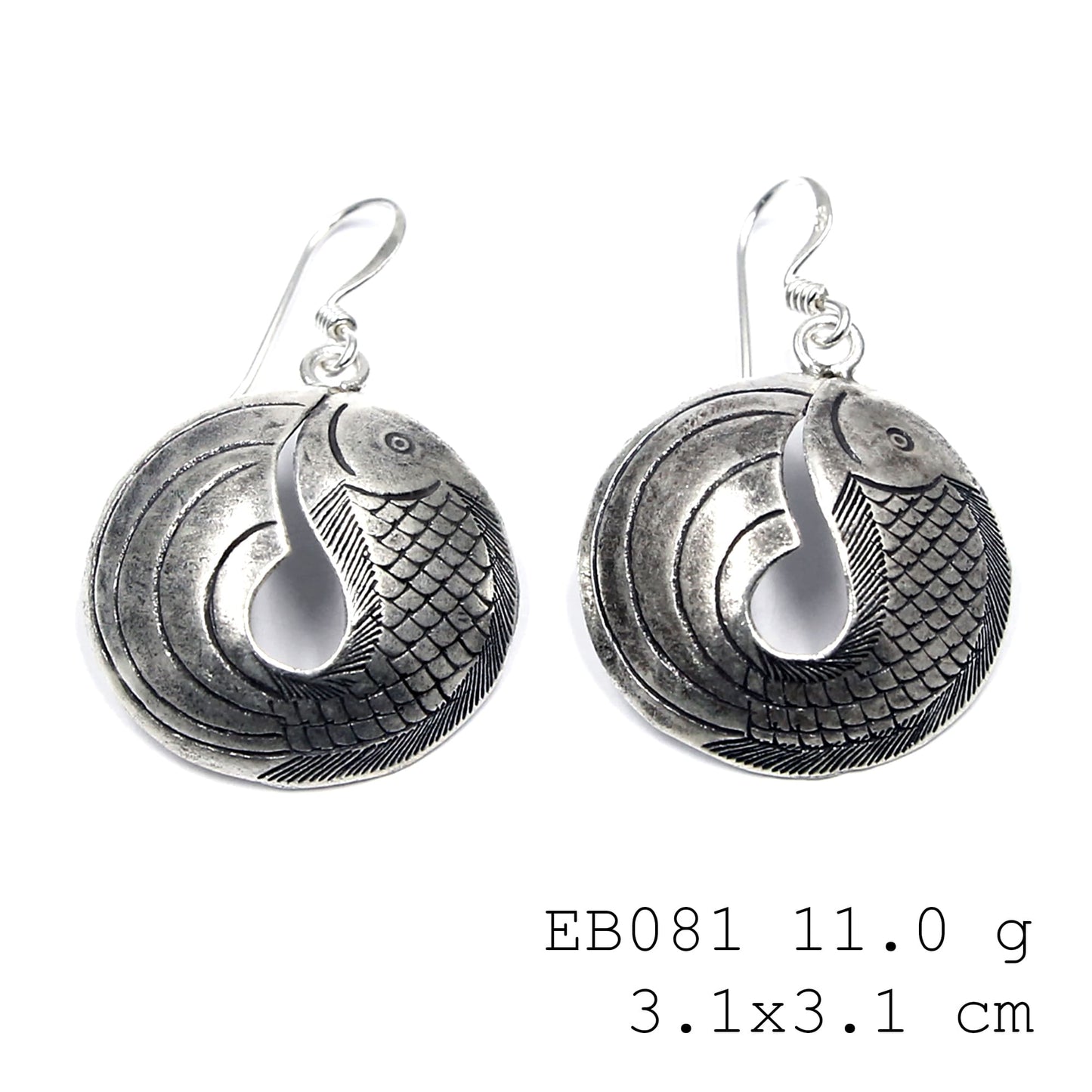 Wildly beautiful silver earrings.