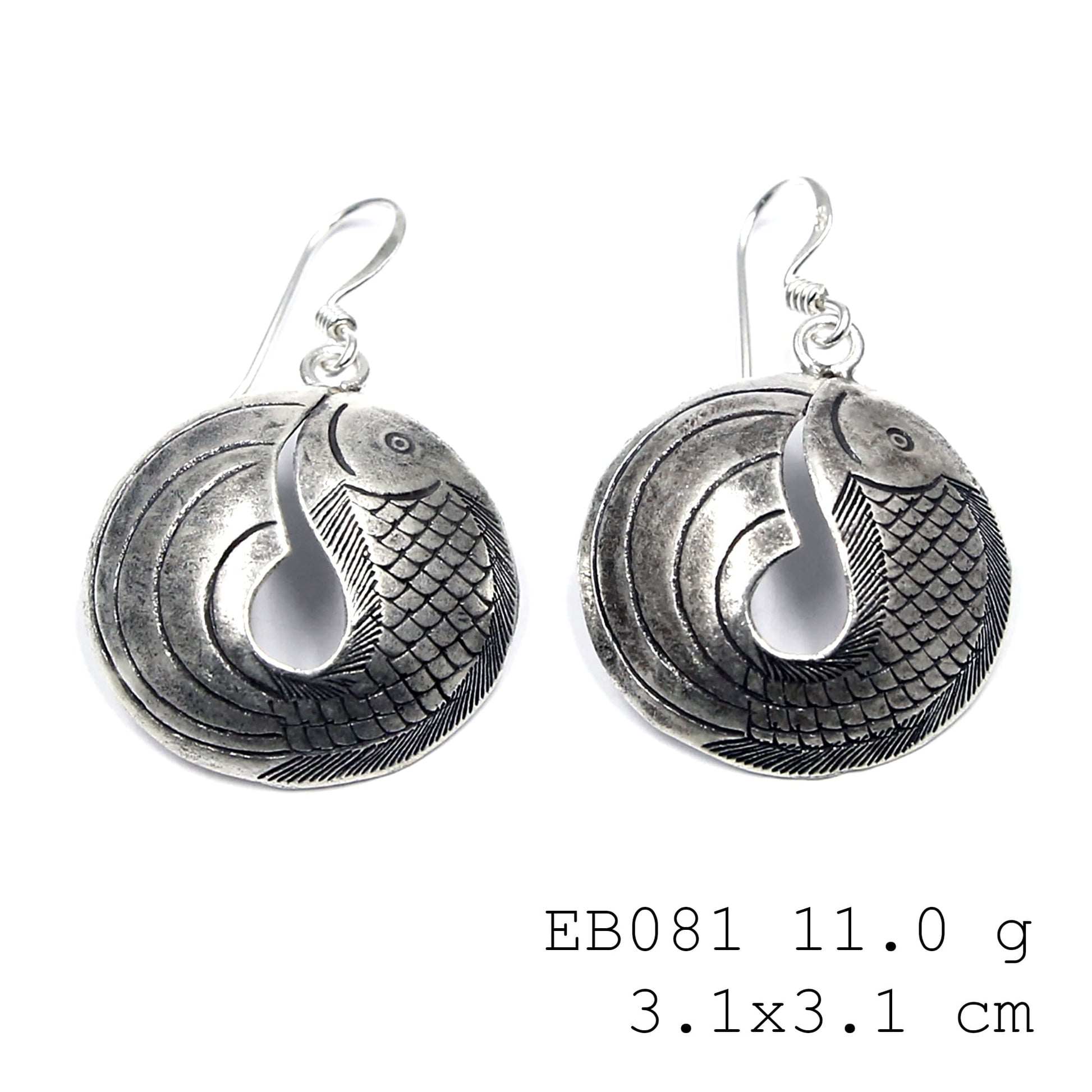 Wildly beautiful silver earrings.