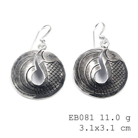 Wildly beautiful silver earrings.