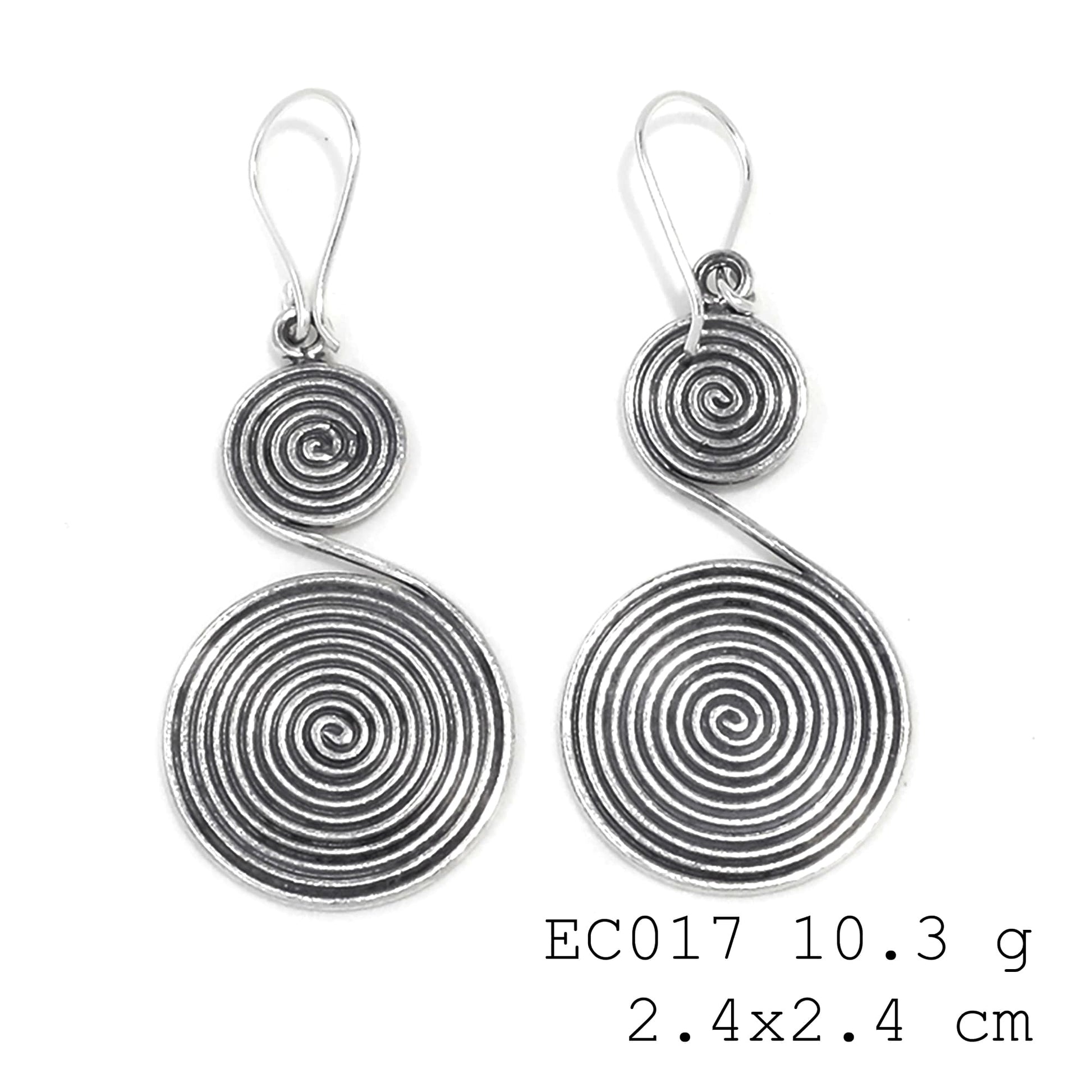 Whimsical silver earrings you'll adore.