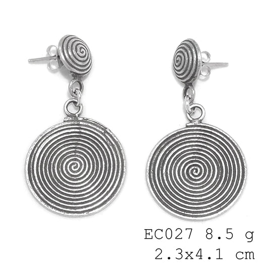 Charming creatures. Handmade silver earrings.