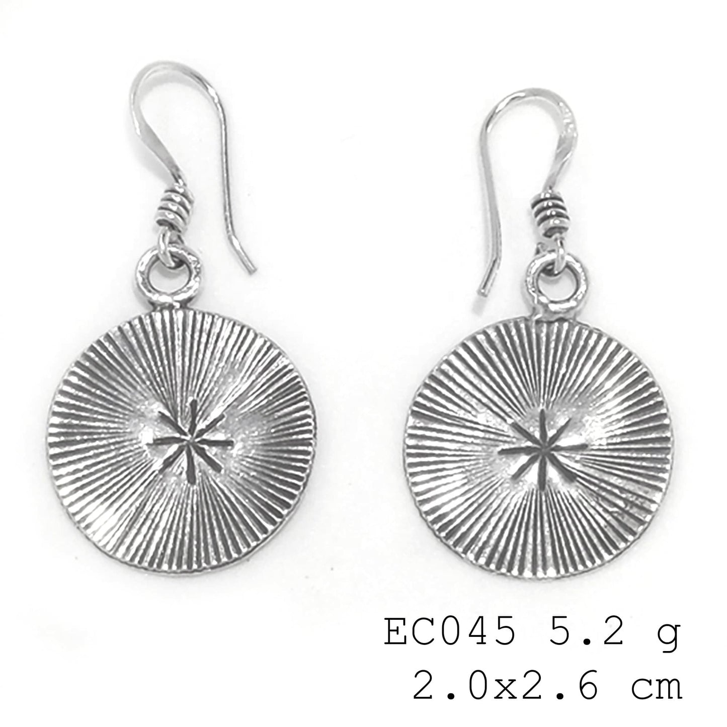 A conversation starter. These silver earrings.