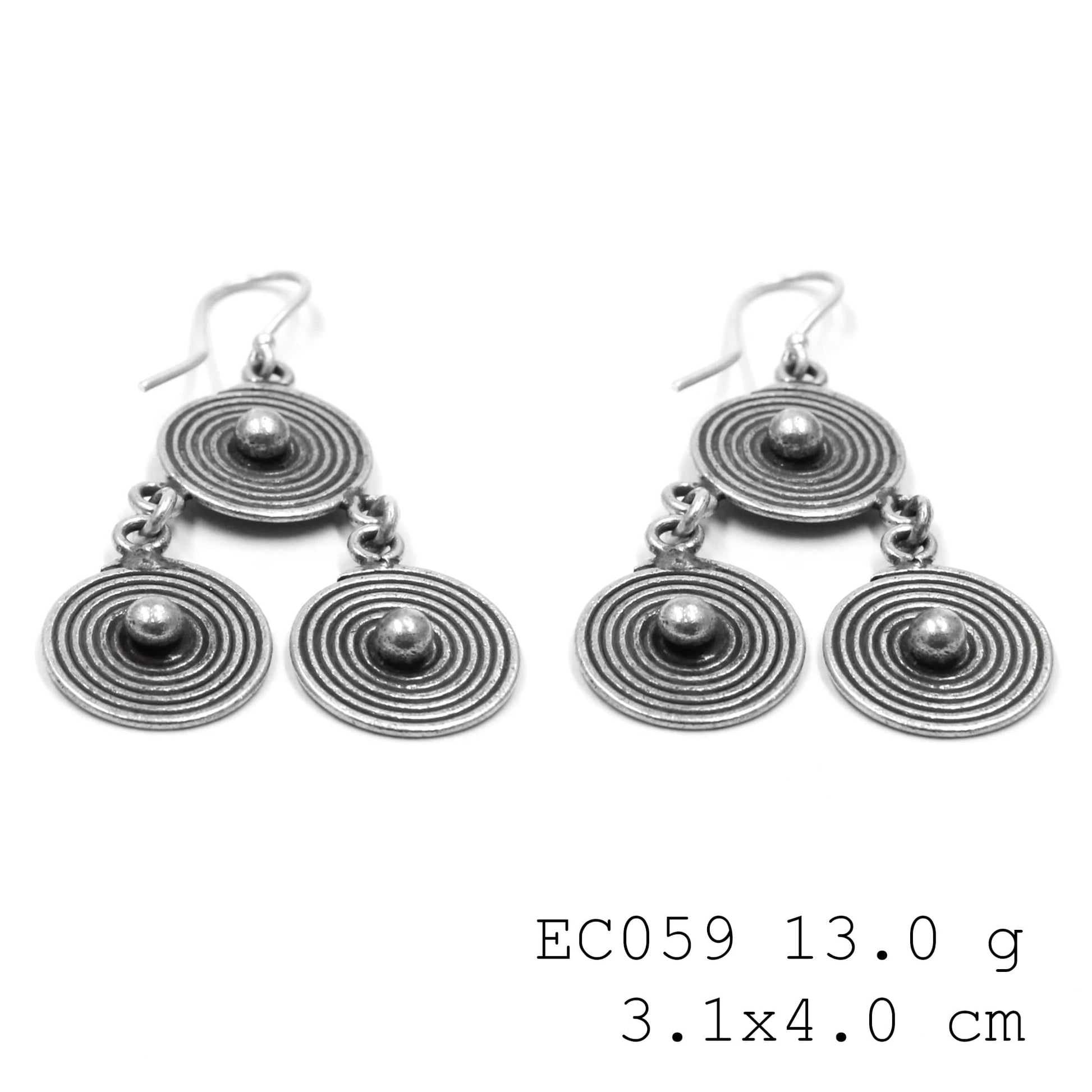 The cutest coins. Silver earrings.