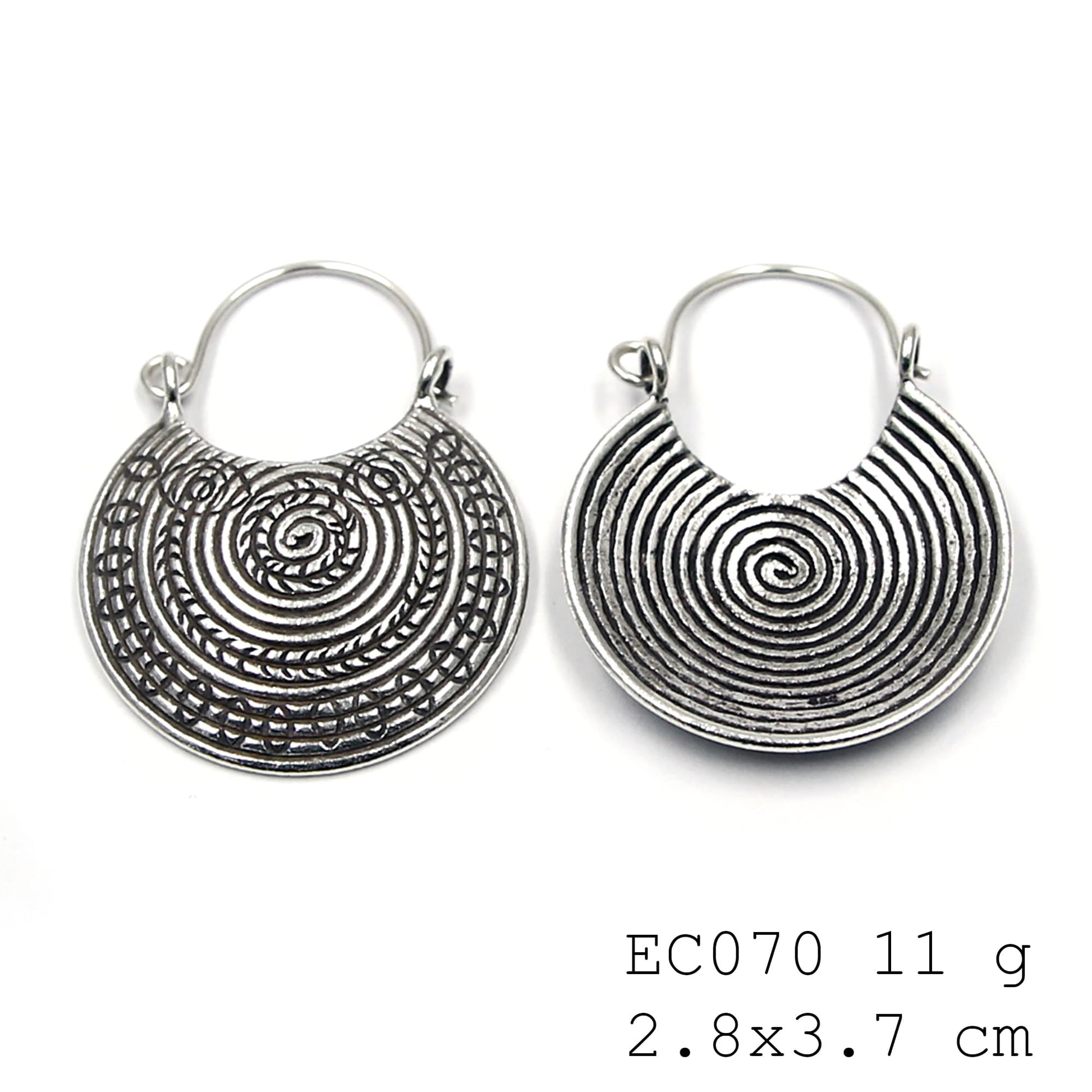 Wearable art. These are the silver earrings!