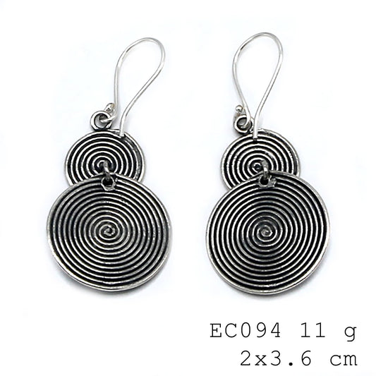Artisan jewelry for everyday magic. Silver earrings.