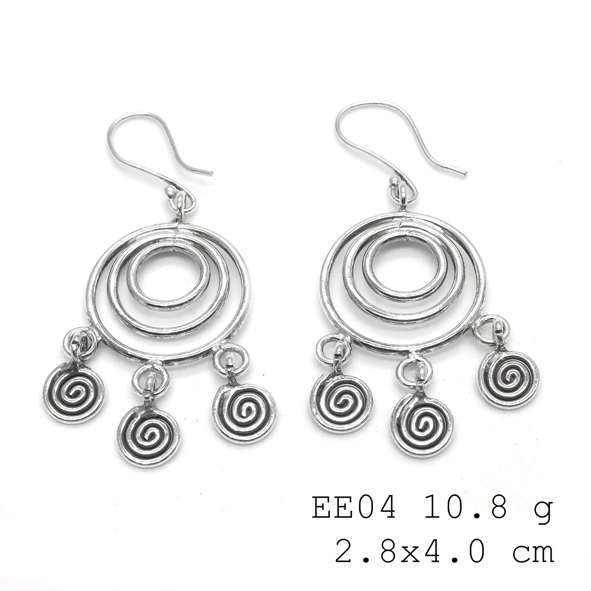 Feel the flow. Rocking these spiral silver earrings today.
