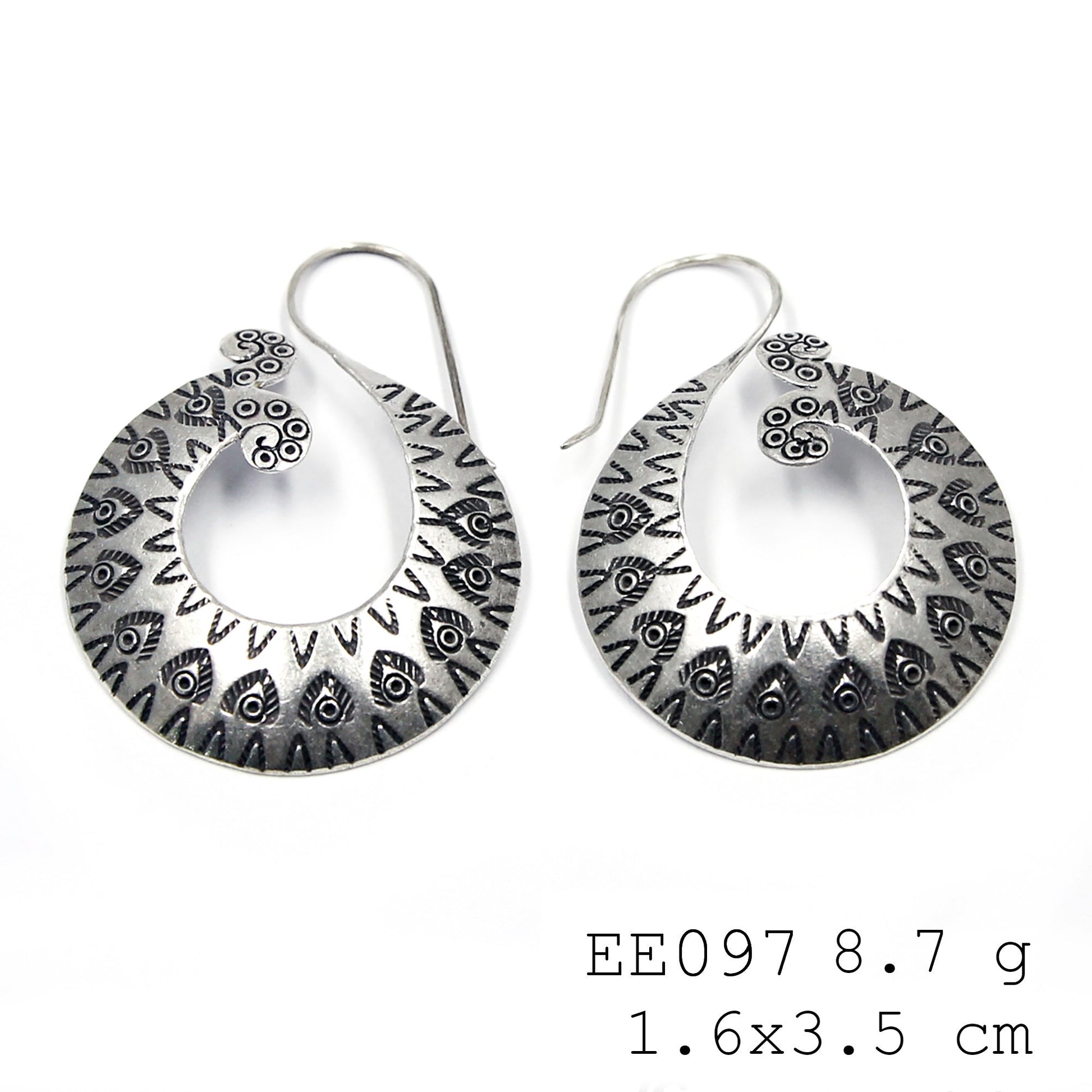 Effortlessly cool silver earrings with a unique twist.