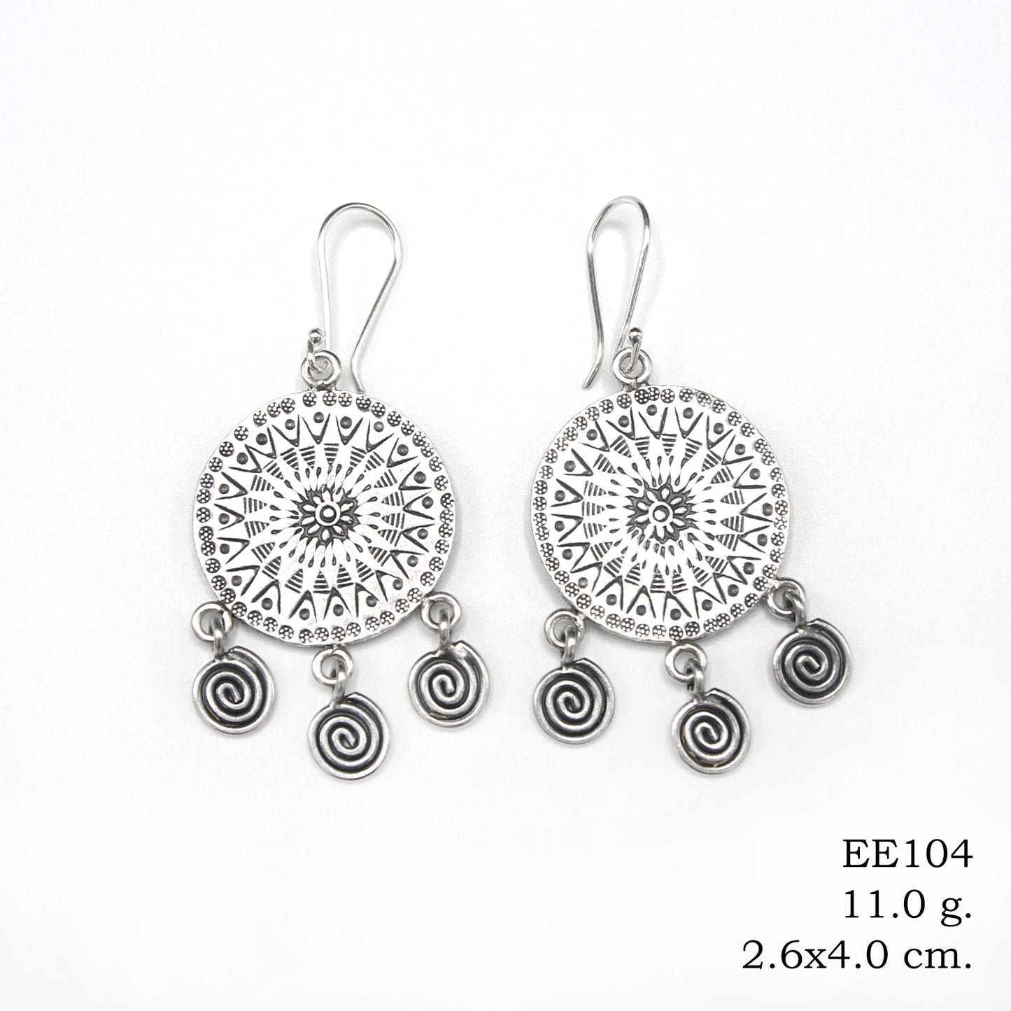The movement in these silver earrings is stunning.