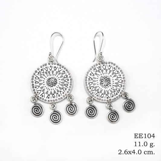 The movement in these silver earrings is stunning.