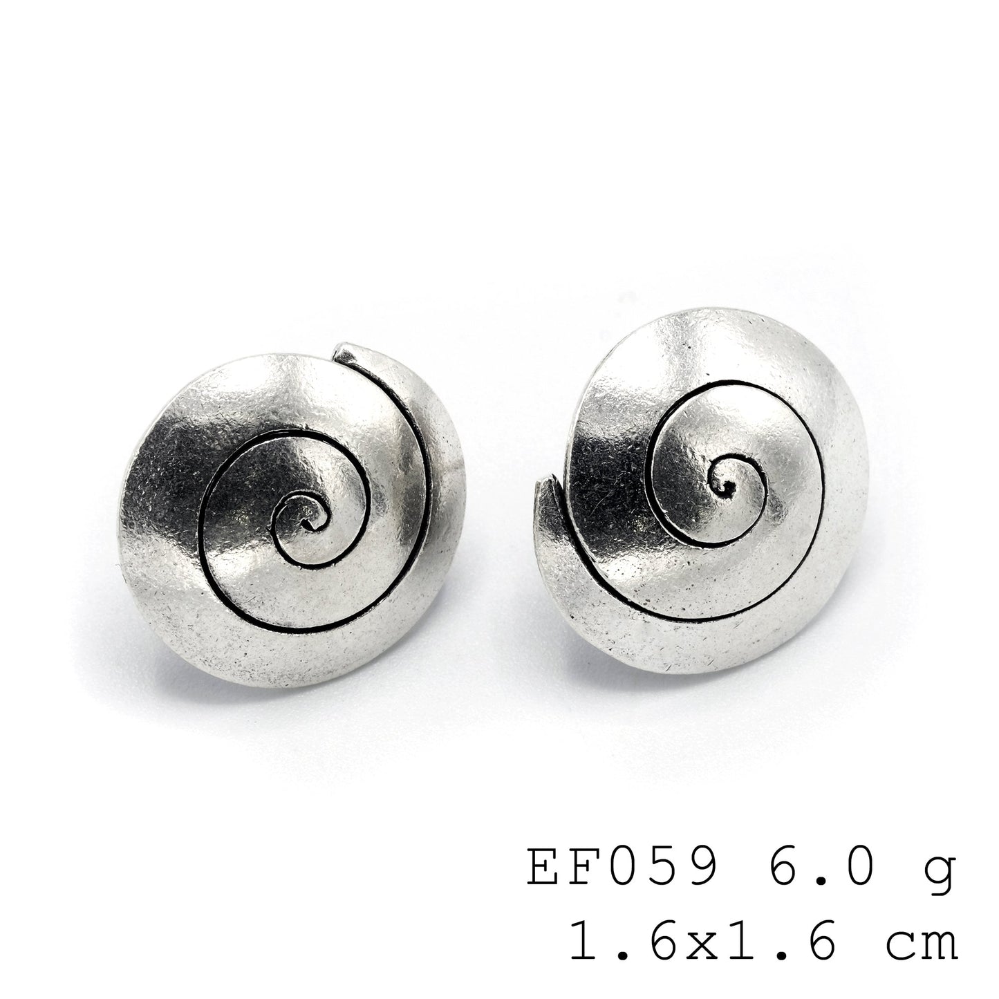 Your ear candy just got an upgrade with these spiral silver earrings.