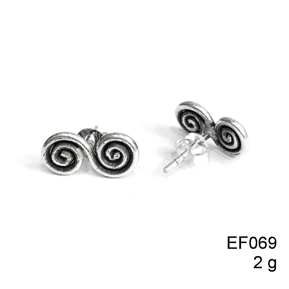 Twist and shout for these beauties! Stunning spiral silver earrings.