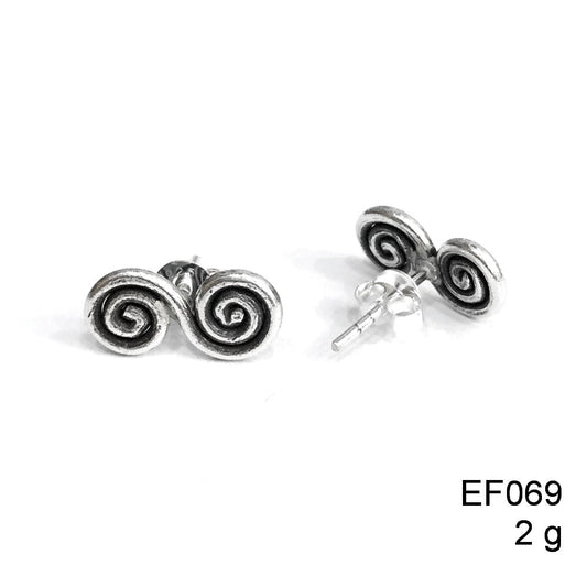 Twist and shout for these beauties! Stunning spiral silver earrings.